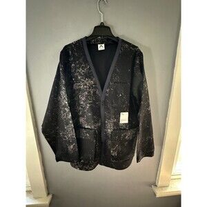 NWOT WASTED COLLECTIVE Men’s Jacket Cargo Style Splatter Long Sleeve XXL